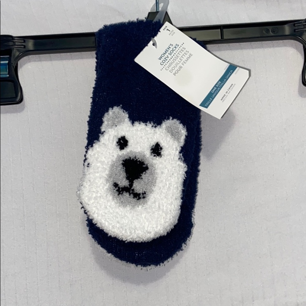 Fuzzy Polar Bear Socks